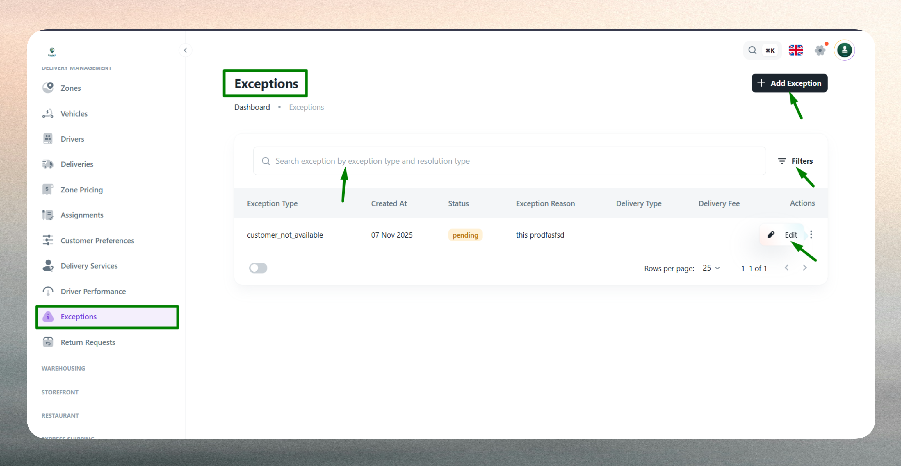 Exception List Tools