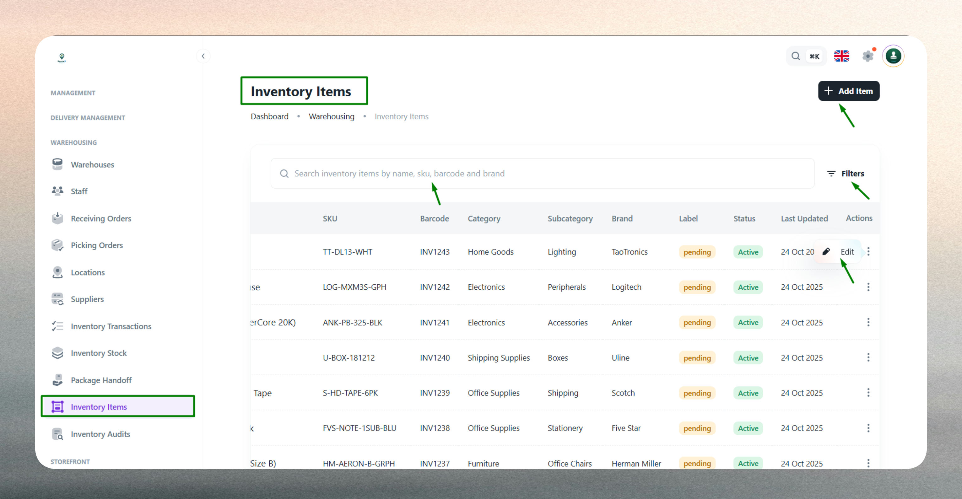 Inventory List Tools