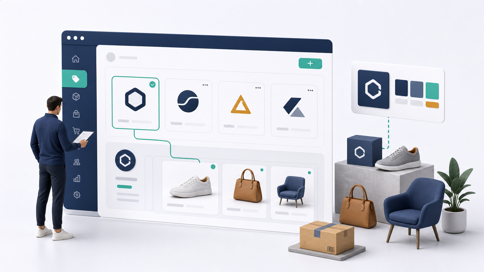Add brands illustration