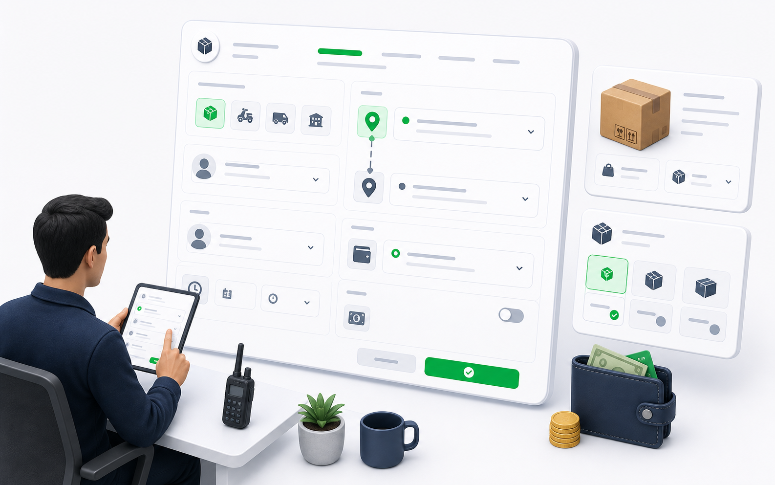 Create and edit orders illustration