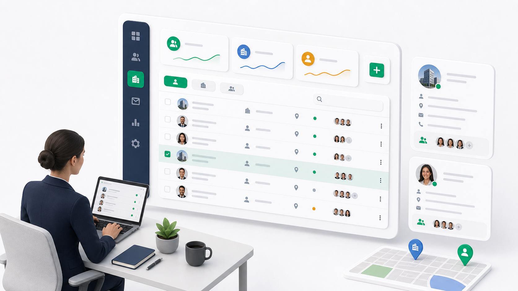 Customers list illustration