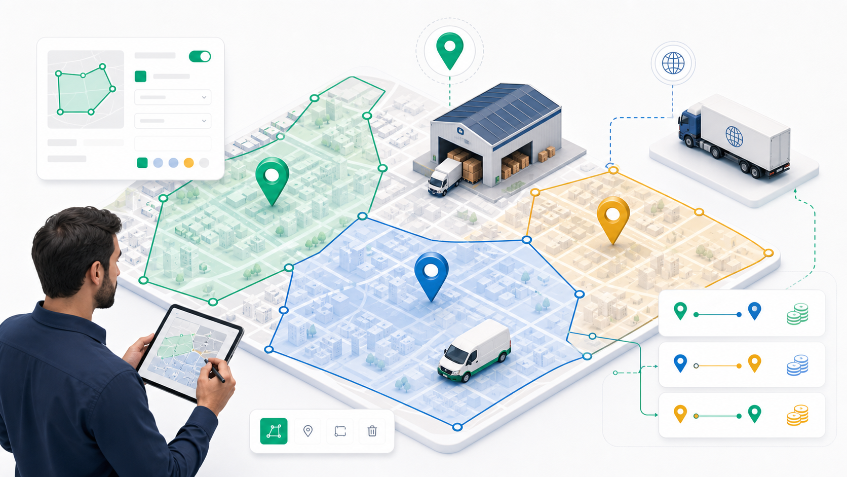 Delivery Zones illustration