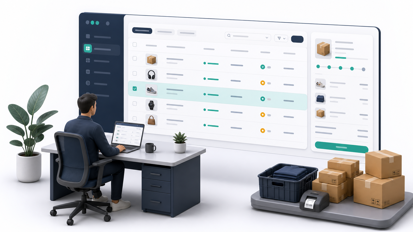 Manage orders illustration
