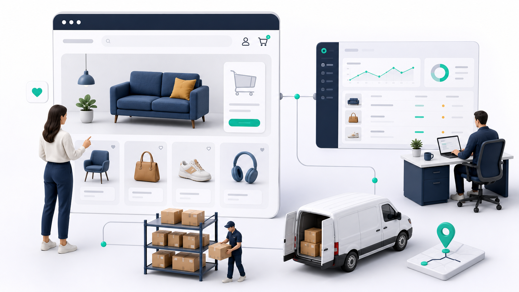 Store Front connects online sales with warehouse and delivery operations