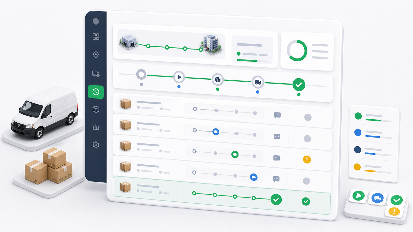 Route sessions and orders illustration