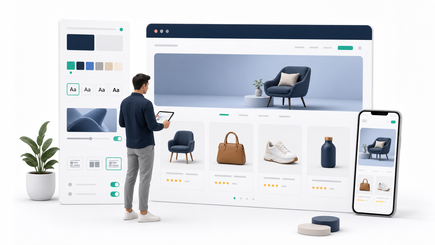 Theme editor illustration